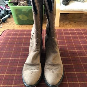 100% Real Leather Cowboy Boots